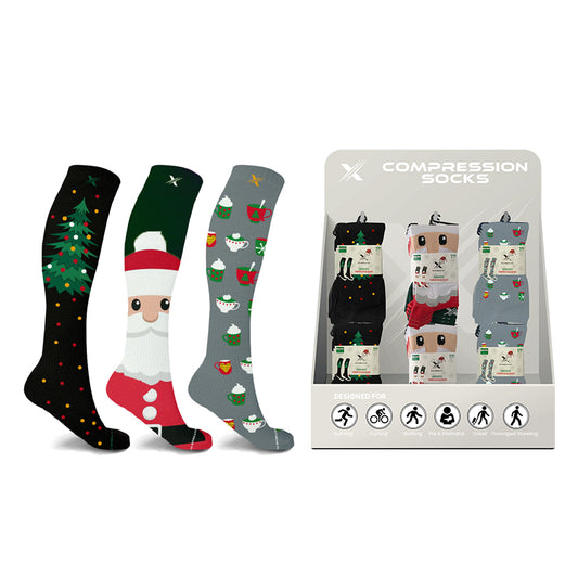 24-PAIRS COMPRESSION SOCKS WITH FREE DISPLAY