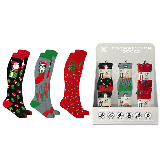 24-PAIRS COMPRESSION SOCKS WITH FREE DISPLAY