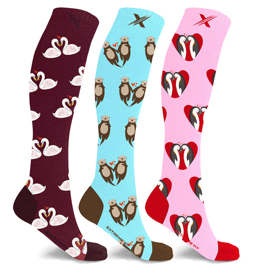 Love Birds Compression Socks - 3 ASST STYLES