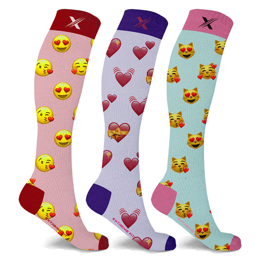 Emoji Collection Compression Socks - 3 ASST STYLES