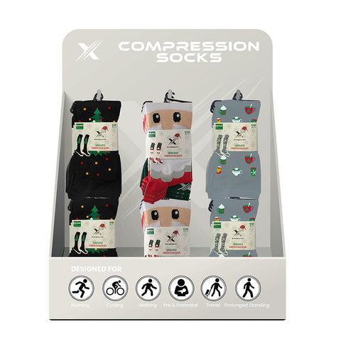 24-PAIRS COMPRESSION SOCKS WITH FREE DISPLAY