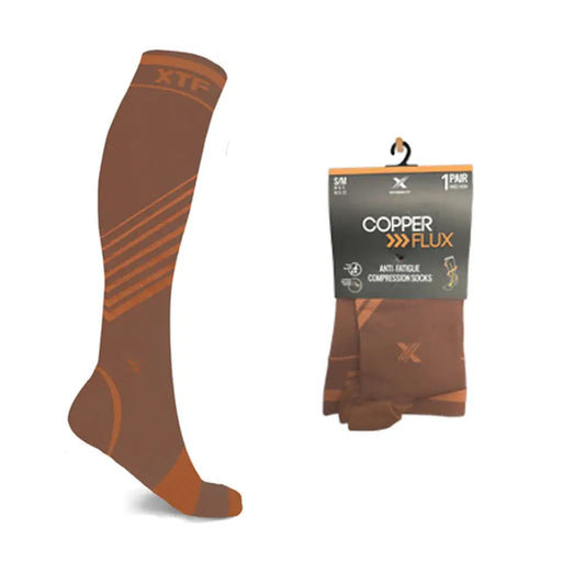 Copper Compression Striped Knee High Socks