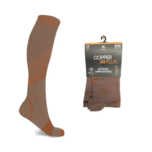 Copper Compression Striped Knee High Socks