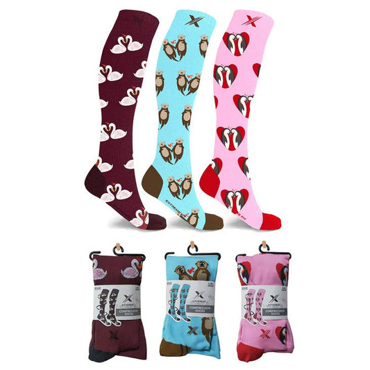 Love Birds Compression Socks - 3 ASST STYLES