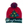 COLORFUL WARM LED CHRISTMAS HOLIDAY POM POM BEANIE HAT WINTER KNIT