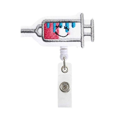 Retractable Badge Holder Clips for Professionals - VACCINE