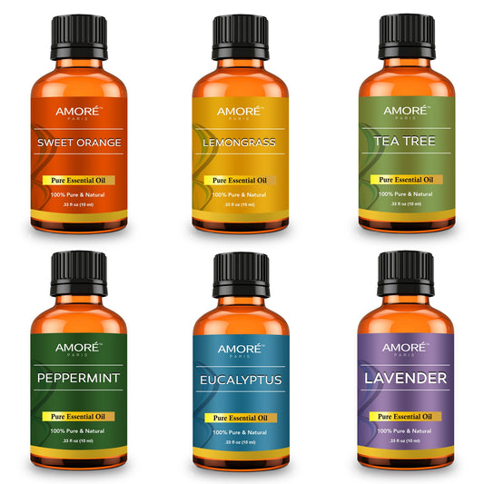 100% PURE ESSENTIAL OILS (6 OILS IN A GIFT SET)