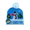 COLORFUL WARM LED CHRISTMAS HOLIDAY POM POM BEANIE HAT WINTER KNIT