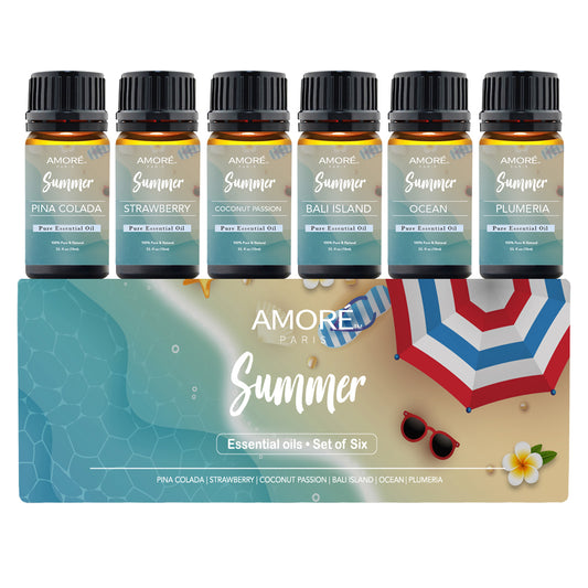Summer Essential Oils (6-Pieces in a Gift Set)