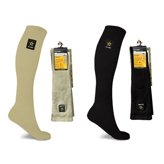 OFFICIAL US ARMY LICENSED KNEE HIGH COMPRESSION SOCKS(2 ASSORTED COLORS)