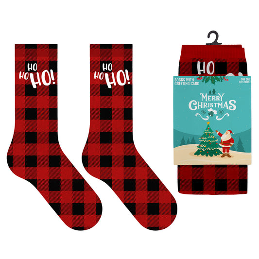 Greeting Card Socks - MERRY CHRISTMAS