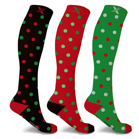 Holiday Collection Knee High Compression Socks - 3 ASST STYLES