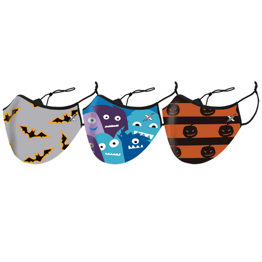 Kid's Halloween Themed Dual-Layer Reusable Face Masks