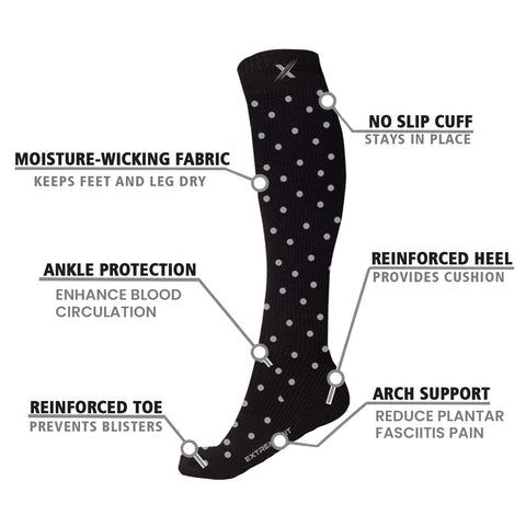 ATHLETIC GRADUATED COMPRESSION SOCKS - 3 ASST STYLES
