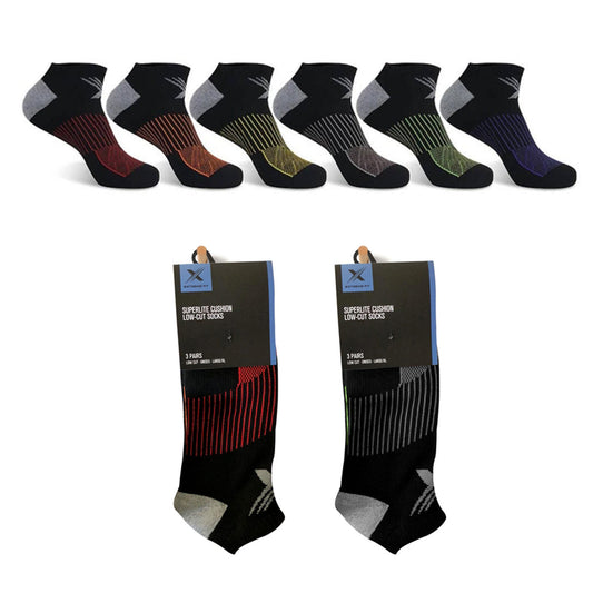 6-Pairs: Super Lite Cushion Low-Cut Socks