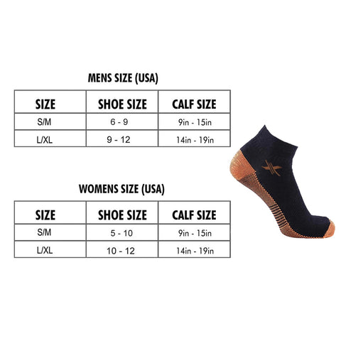 Copper-Infused Compression Socks (3-PAIRS PACKED TOGETHER)