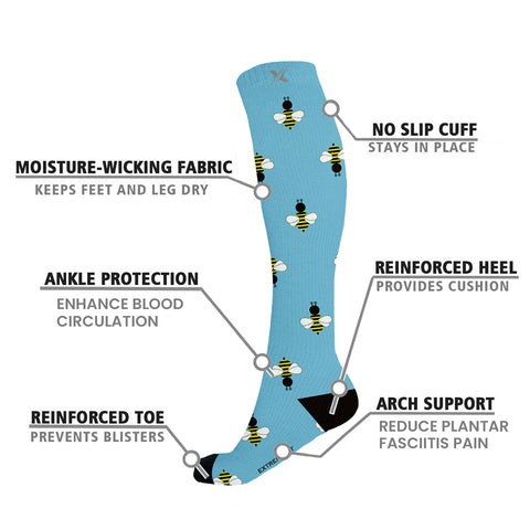 mmV1 BEES IN THE TRAP Compression Socks