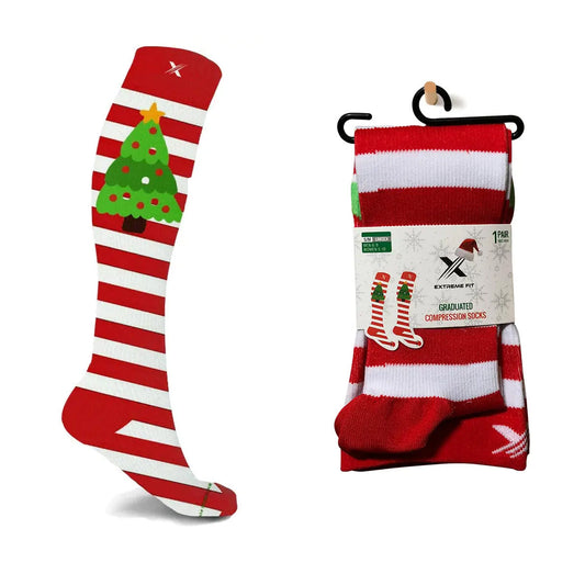 CHRISTMAS TREE COMPRESSION SOCKS