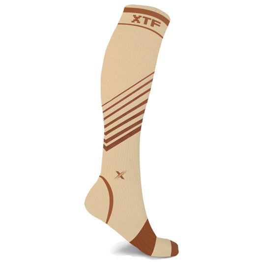 Copper Compression Striped Knee High Socks