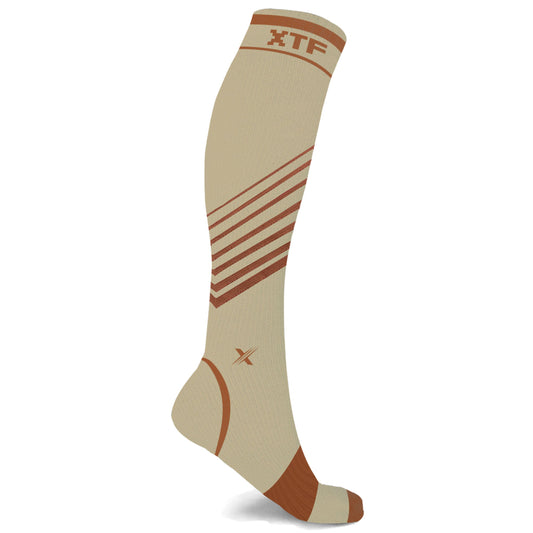 Copper Compression Striped Knee High Socks