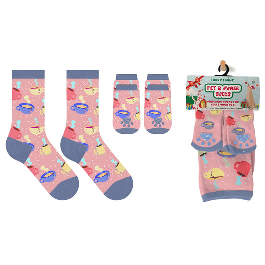 Pet & Owner Socks - Hot Cocao