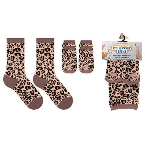 Pet & Owner Socks - Leopard