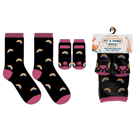 Pet & Owner Socks - Rainbow