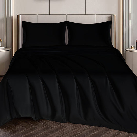 Silky-Soft Satin Sheet Set (4-Piece)