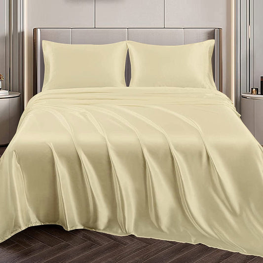 Silky-Soft Satin Sheet Set (4-Piece)