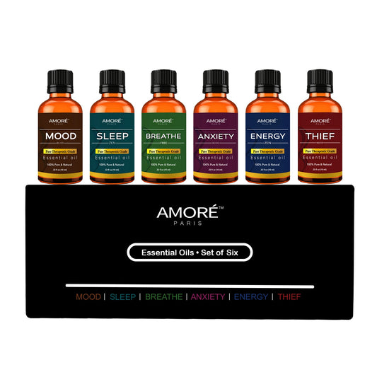 100% PURE THERAPEUTIC GRADE ESSENTIAL OIL (6 PCS)