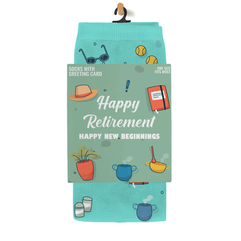 Greeting Card Socks - HAPPY RETIREMENT