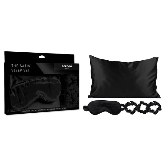 5-PIECE: SATIN SELF CARE SET (5 ASSORTED STYLES)