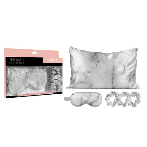 5-PIECE: SATIN SELF CARE SET (5 ASSORTED STYLES)