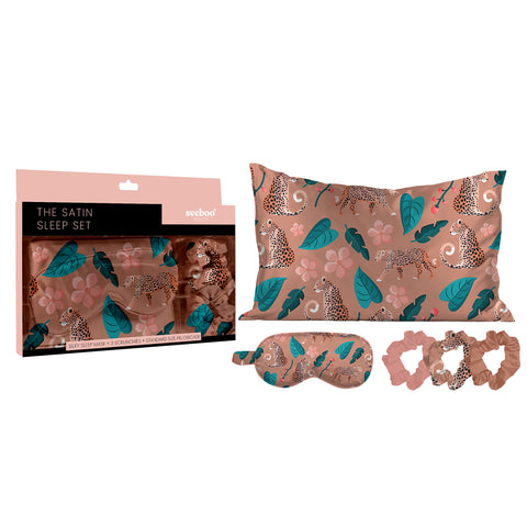 5-PIECE: SATIN SELF CARE SET (5 ASSORTED STYLES)