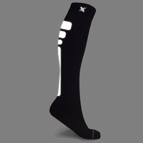 Reflective Knee High Compression Socks