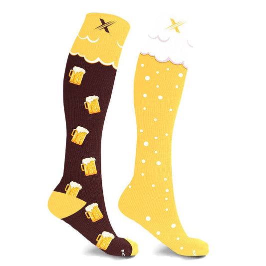 Mismatched Ale Knee High Compression Socks