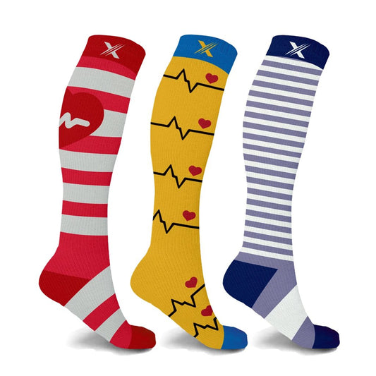 CARDIA COMPRESSION SOCKS - 3 ASST STYLES