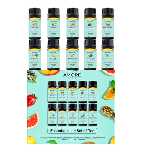 FRUITY COLLECTION ESSENTIAL OILS (10 OILS IN A GIFT SET)