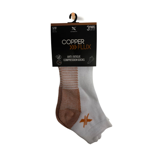 Copper-Infused Compression Socks - WHITE