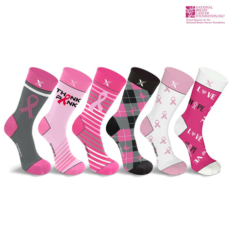 BCA CREW LENGTH COMPRESSION SOCKS - 6 PAIRS PACKED TOGETHER