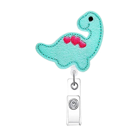 Retractable Badge Holder Clips for Professionals - Dinosaur
