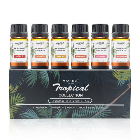 TROPICAL COLLECTION ESSENTIAL OILS (6 OILS IN A GIFT SET)
