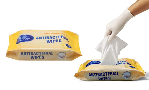 Fresh n Clean Antibacterial Wipes - Combats Germs and Viruses