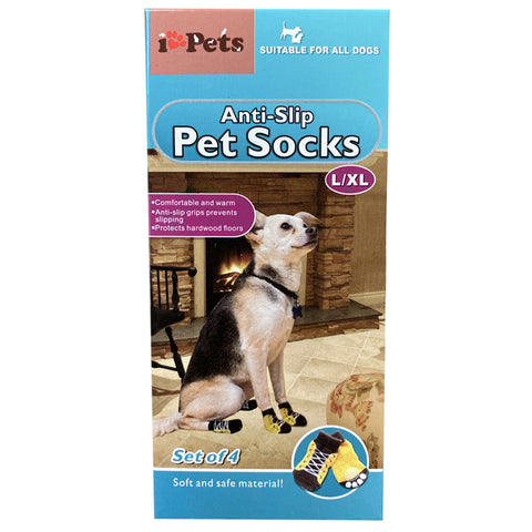 Set of 4: Anti-Slip Pet Socks