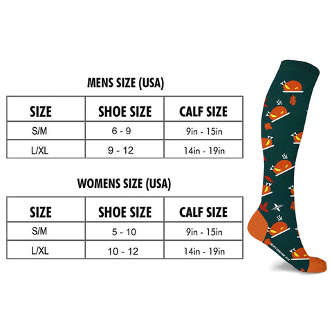 Holiday and Thanksgiving Pain Relief Socks - 3 ASST STYLES