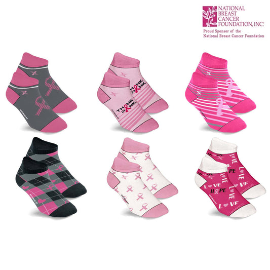 BCA ANKLE-LENGTH COMPRESSION SOCKS - 6 PAIRS PACKED TOGETHER