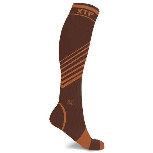Copper Compression Striped Knee High Socks