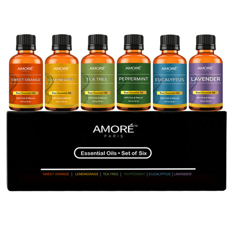 100% PURE ESSENTIAL OILS (6 OILS IN A GIFT SET)