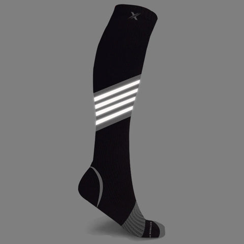 Reflective Knee High Compression Socks